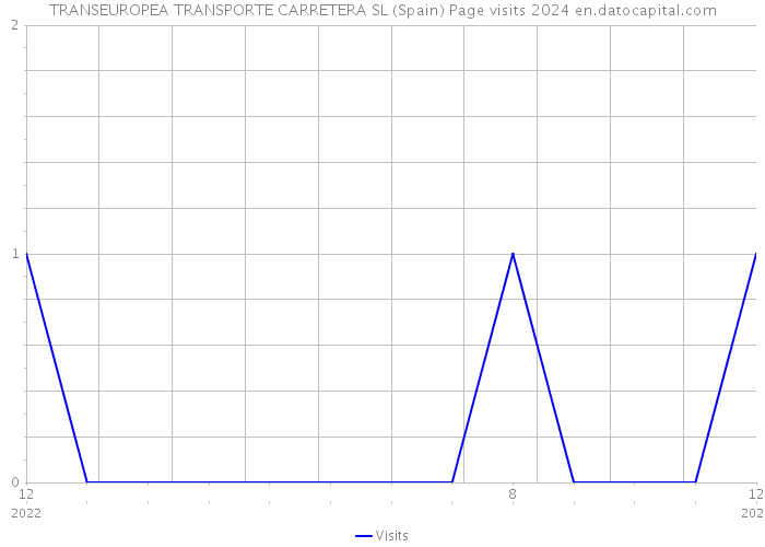 TRANSEUROPEA TRANSPORTE CARRETERA SL (Spain) Page visits 2024 