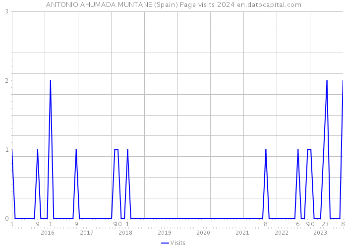 ANTONIO AHUMADA MUNTANE (Spain) Page visits 2024 