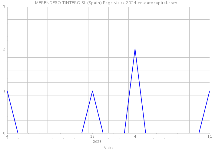 MERENDERO TINTERO SL (Spain) Page visits 2024 