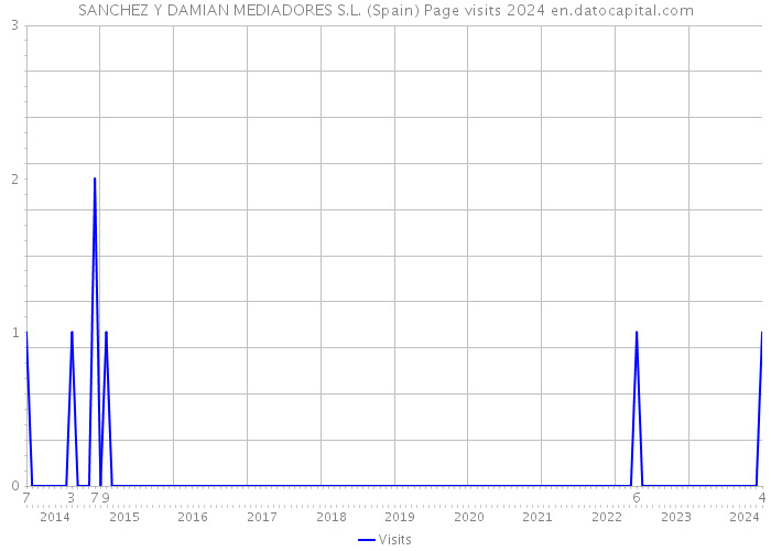 SANCHEZ Y DAMIAN MEDIADORES S.L. (Spain) Page visits 2024 