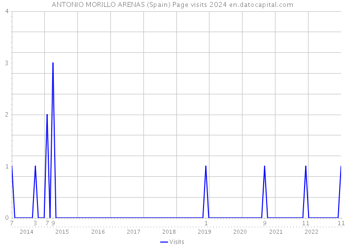 ANTONIO MORILLO ARENAS (Spain) Page visits 2024 