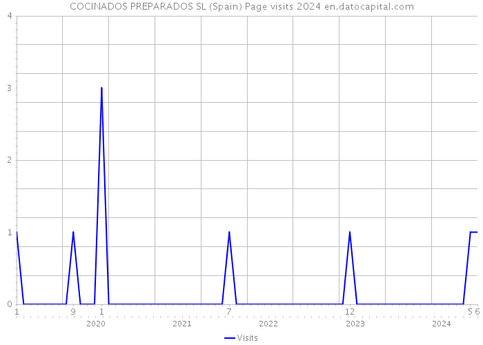 COCINADOS PREPARADOS SL (Spain) Page visits 2024 