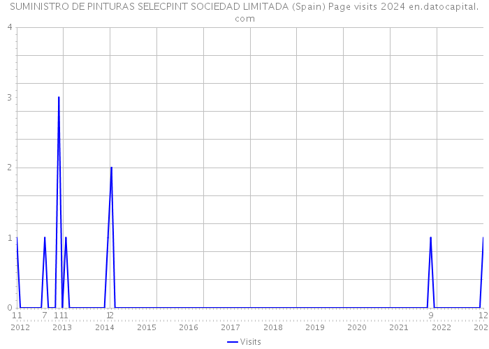 SUMINISTRO DE PINTURAS SELECPINT SOCIEDAD LIMITADA (Spain) Page visits 2024 