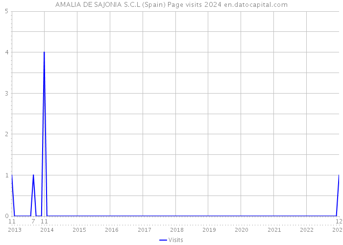 AMALIA DE SAJONIA S.C.L (Spain) Page visits 2024 