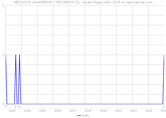 NEGOCIOS GANADEROS Y PECUARIOS S.L. (Spain) Page visits 2024 