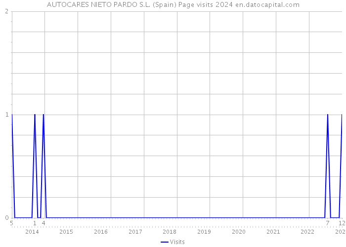AUTOCARES NIETO PARDO S.L. (Spain) Page visits 2024 