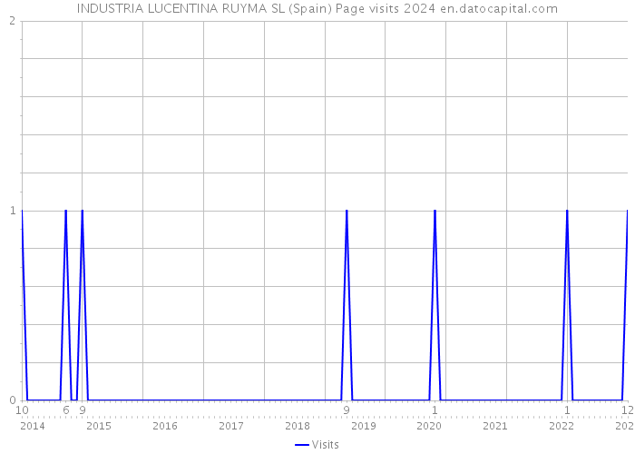 INDUSTRIA LUCENTINA RUYMA SL (Spain) Page visits 2024 