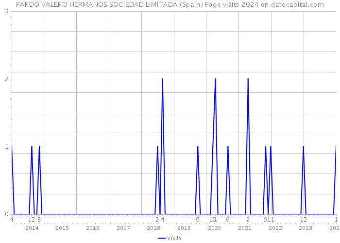 PARDO VALERO HERMANOS SOCIEDAD LIMITADA (Spain) Page visits 2024 