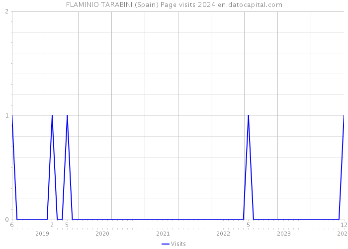 FLAMINIO TARABINI (Spain) Page visits 2024 