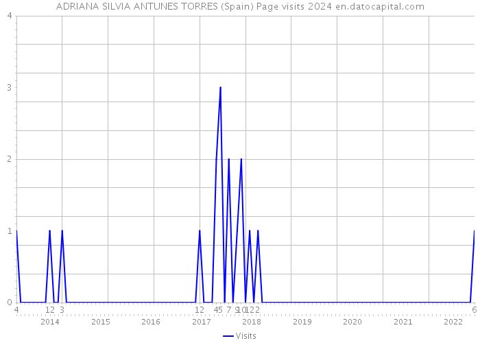 ADRIANA SILVIA ANTUNES TORRES (Spain) Page visits 2024 