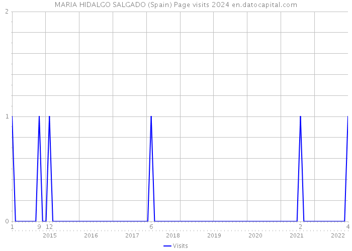 MARIA HIDALGO SALGADO (Spain) Page visits 2024 