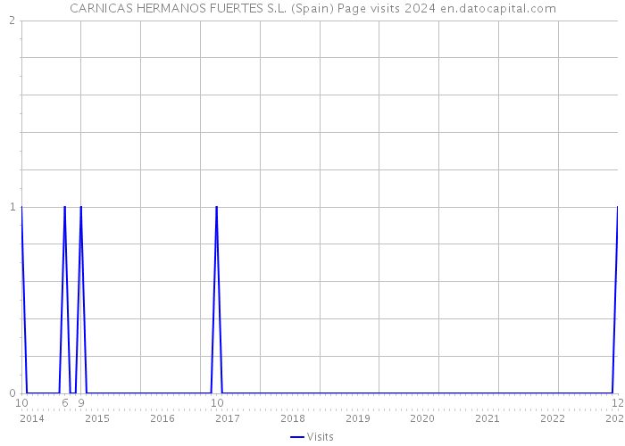 CARNICAS HERMANOS FUERTES S.L. (Spain) Page visits 2024 