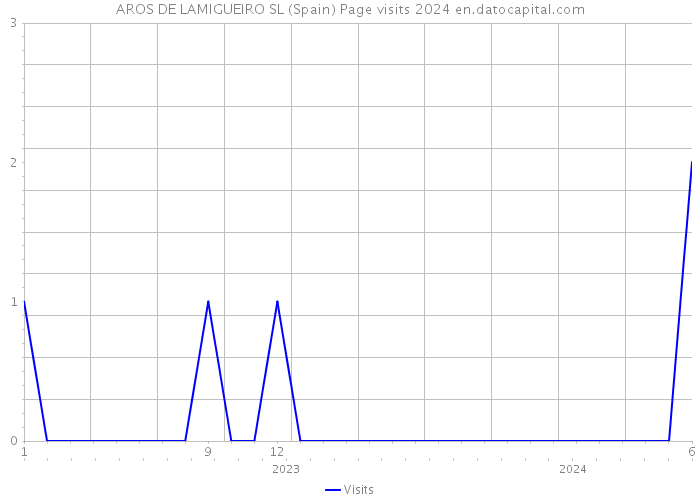 AROS DE LAMIGUEIRO SL (Spain) Page visits 2024 