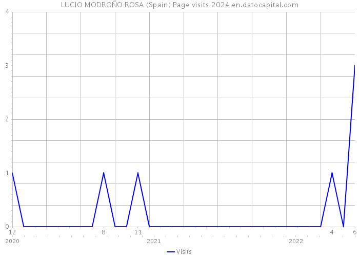 LUCIO MODROÑO ROSA (Spain) Page visits 2024 