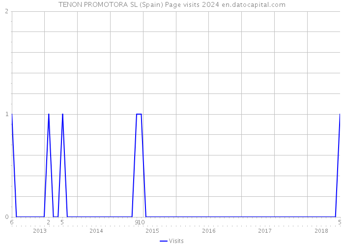 TENON PROMOTORA SL (Spain) Page visits 2024 
