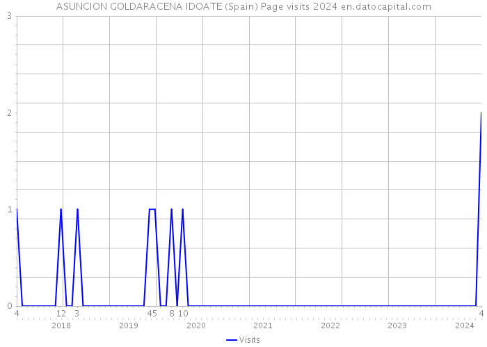ASUNCION GOLDARACENA IDOATE (Spain) Page visits 2024 