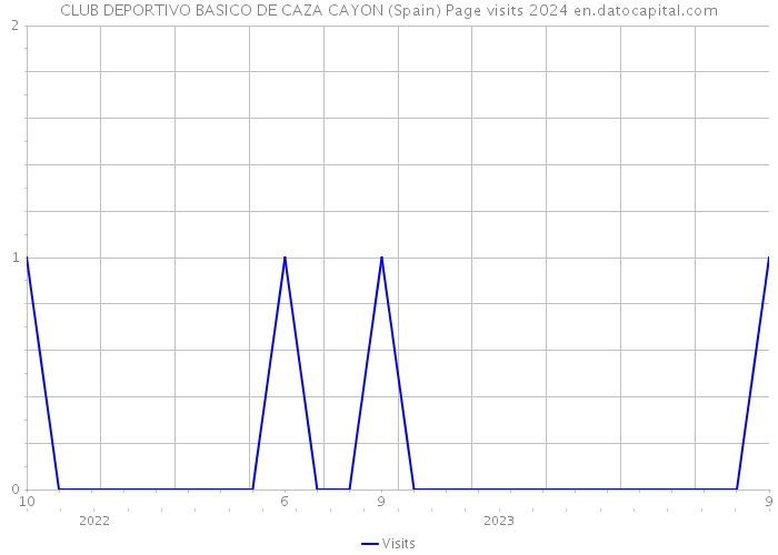 CLUB DEPORTIVO BASICO DE CAZA CAYON (Spain) Page visits 2024 