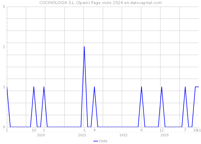 COCINOLOGIA S.L. (Spain) Page visits 2024 