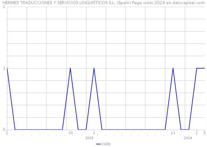 HERMES TRADUCCIONES Y SERVICIOS LINGUISTICOS S.L. (Spain) Page visits 2024 