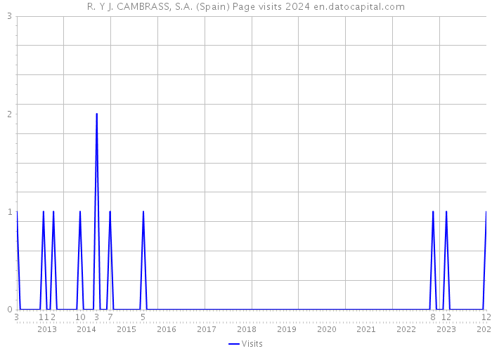 R. Y J. CAMBRASS, S.A. (Spain) Page visits 2024 