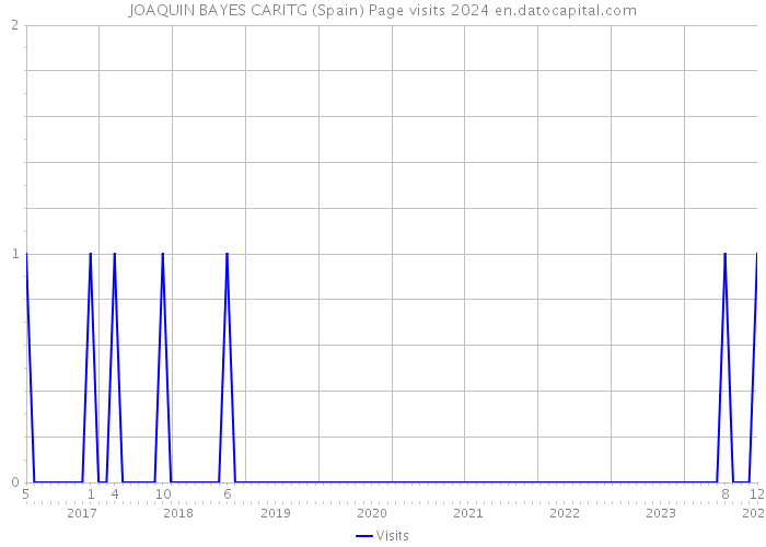 JOAQUIN BAYES CARITG (Spain) Page visits 2024 