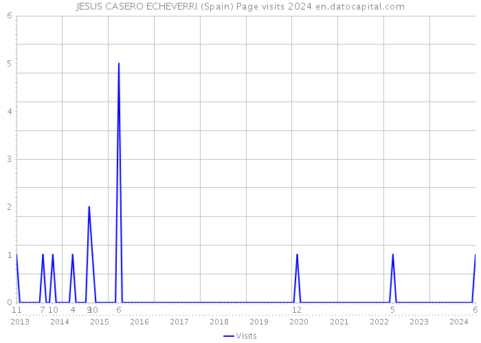 JESUS CASERO ECHEVERRI (Spain) Page visits 2024 