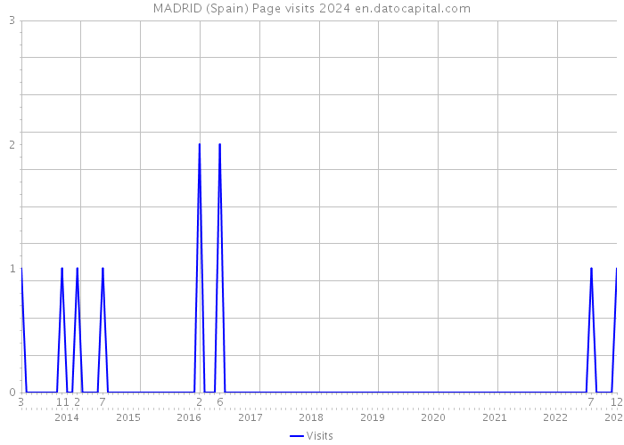 MADRID (Spain) Page visits 2024 