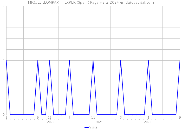 MIGUEL LLOMPART FERRER (Spain) Page visits 2024 