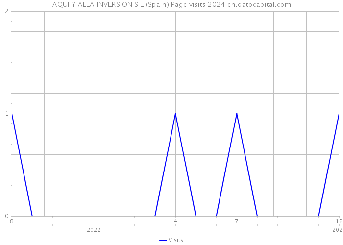 AQUI Y ALLA INVERSION S.L (Spain) Page visits 2024 