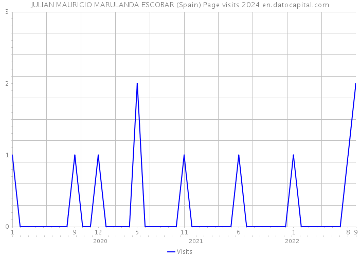 JULIAN MAURICIO MARULANDA ESCOBAR (Spain) Page visits 2024 
