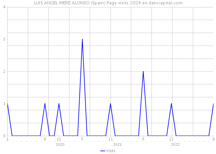 LUIS ANGEL MERE ALONSO (Spain) Page visits 2024 