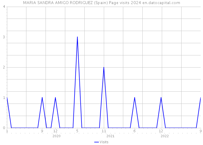 MARIA SANDRA AMIGO RODRIGUEZ (Spain) Page visits 2024 