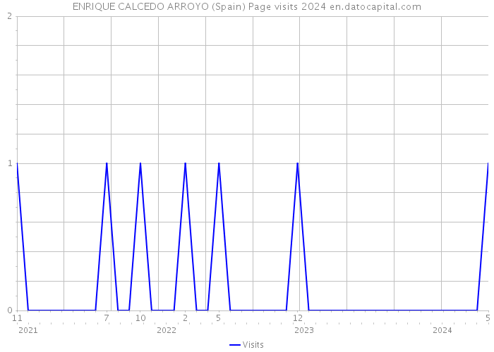 ENRIQUE CALCEDO ARROYO (Spain) Page visits 2024 