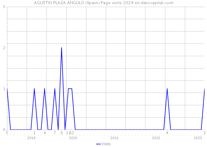 AGUSTIN PLAZA ANGULO (Spain) Page visits 2024 