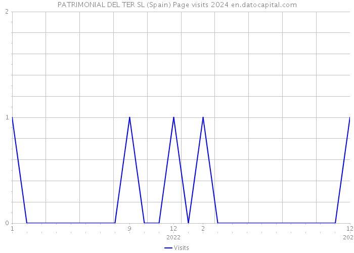PATRIMONIAL DEL TER SL (Spain) Page visits 2024 