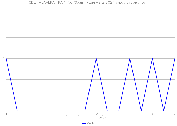 CDE TALAVERA TRAINING (Spain) Page visits 2024 