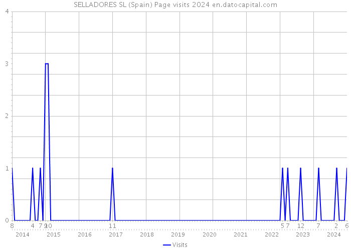 SELLADORES SL (Spain) Page visits 2024 