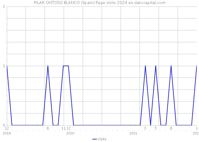 PILAR ONTOSO BLANCO (Spain) Page visits 2024 