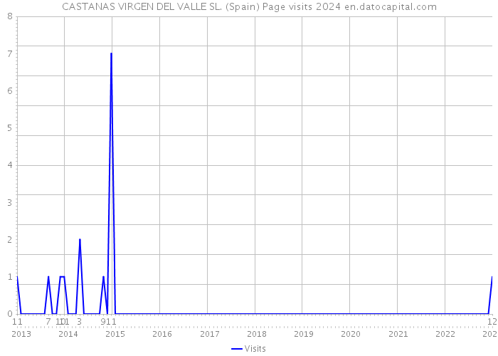 CASTANAS VIRGEN DEL VALLE SL. (Spain) Page visits 2024 