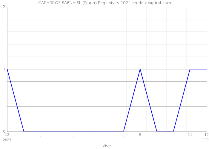 CAPARROS BAENA SL (Spain) Page visits 2024 