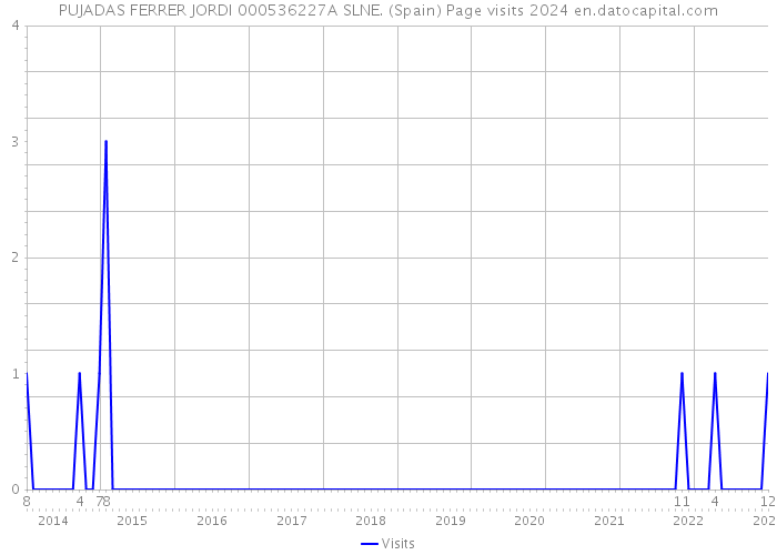 PUJADAS FERRER JORDI 000536227A SLNE. (Spain) Page visits 2024 