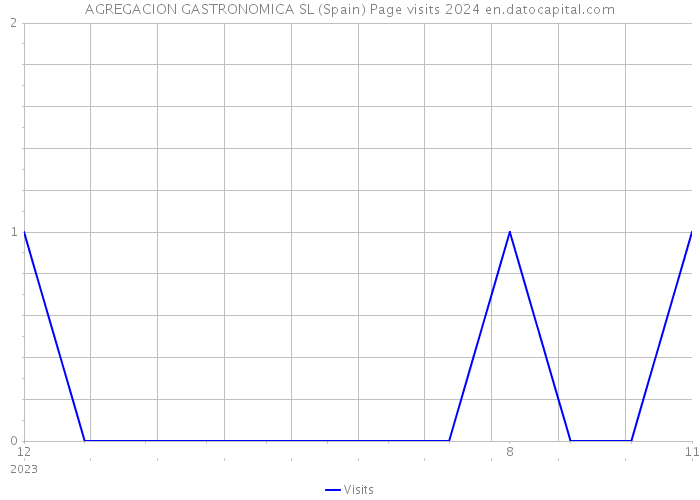 AGREGACION GASTRONOMICA SL (Spain) Page visits 2024 
