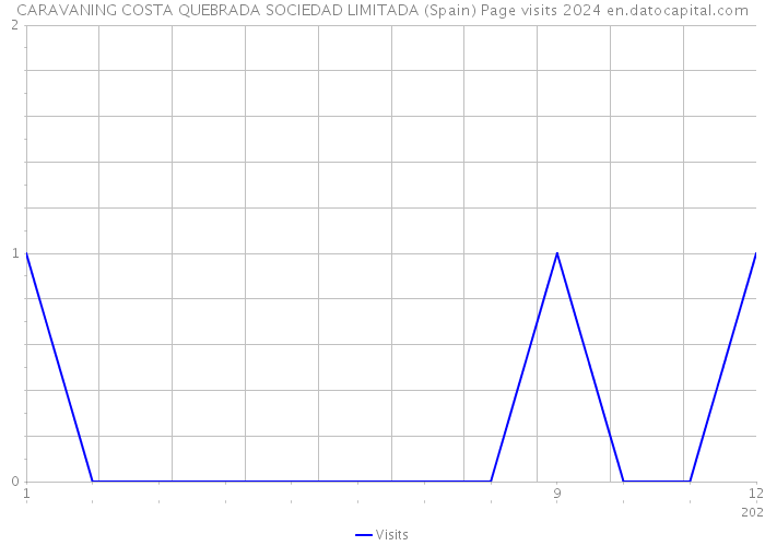 CARAVANING COSTA QUEBRADA SOCIEDAD LIMITADA (Spain) Page visits 2024 
