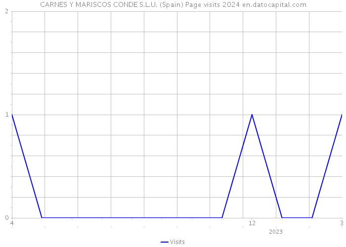 CARNES Y MARISCOS CONDE S.L.U. (Spain) Page visits 2024 