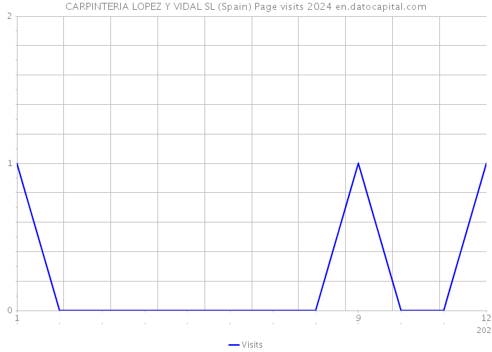 CARPINTERIA LOPEZ Y VIDAL SL (Spain) Page visits 2024 