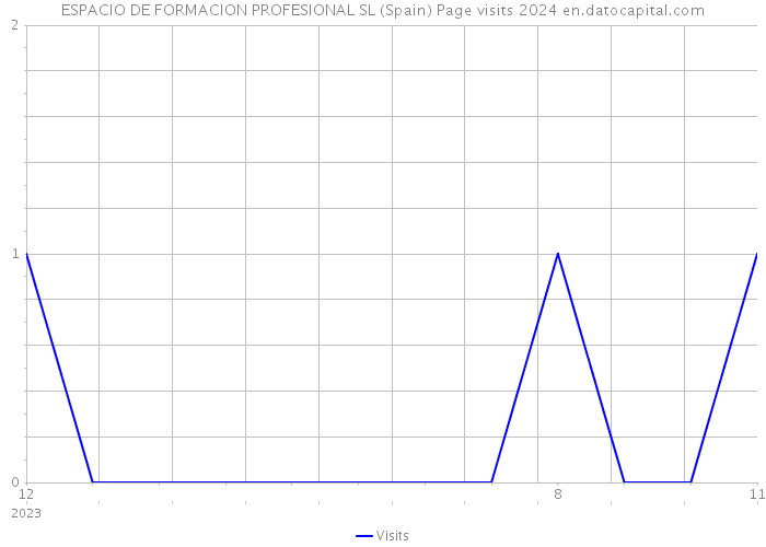 ESPACIO DE FORMACION PROFESIONAL SL (Spain) Page visits 2024 