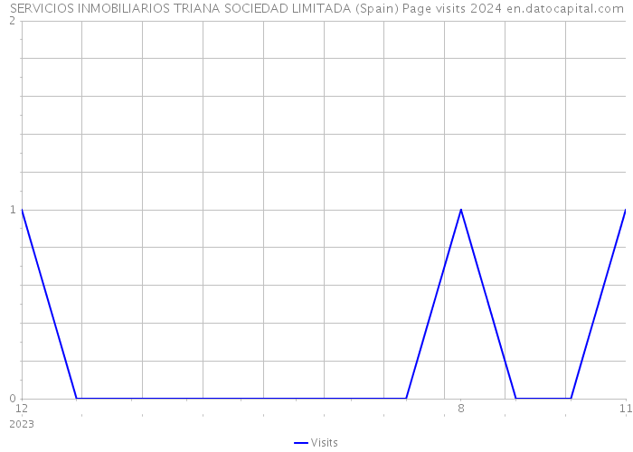 SERVICIOS INMOBILIARIOS TRIANA SOCIEDAD LIMITADA (Spain) Page visits 2024 