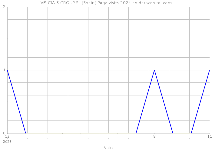 VELCIA 3 GROUP SL (Spain) Page visits 2024 