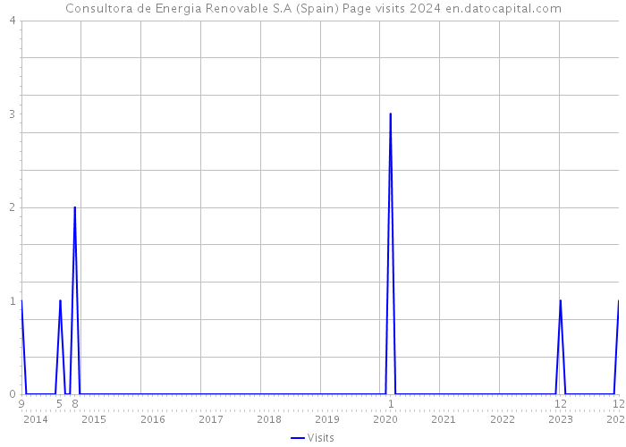 Consultora de Energia Renovable S.A (Spain) Page visits 2024 