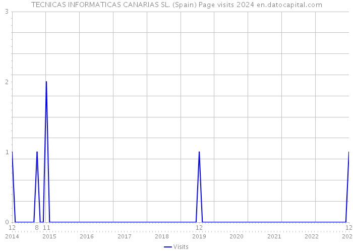TECNICAS INFORMATICAS CANARIAS SL. (Spain) Page visits 2024 